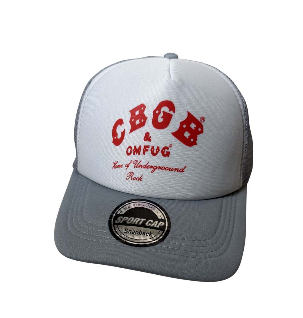 CBGB & OMFUG Home of Underground Rock Trucker Snapback Hat